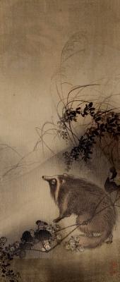 Ito Sozan (Japanese 1884-?)/Raccoon