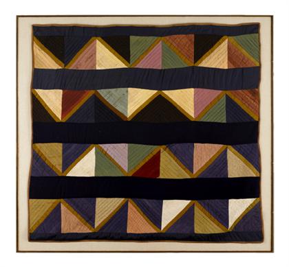 Pieced wool Amish quilt berks 49714