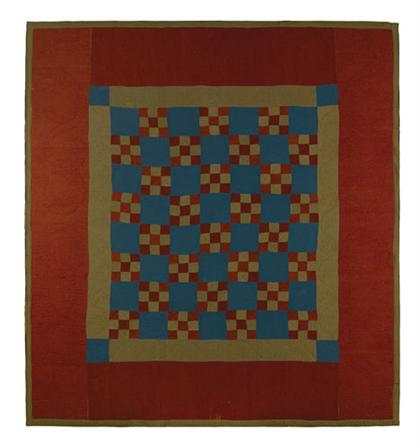 Pieced wool Amish quilt lancaster 49717