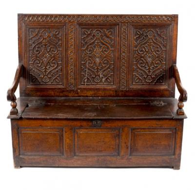 An early 18th Century carved oak