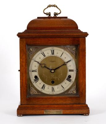 An Elliott eight-day mantel clock, dial