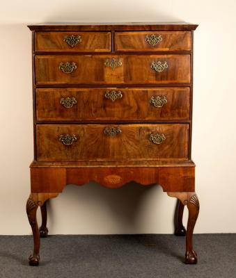 An early 18th century figured walnut