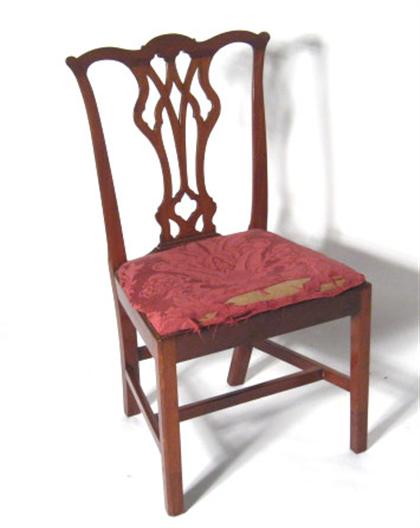 Chippendale mahogany side chair    philadelphia,