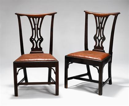 Pair of Chippendale mahogany side 49731