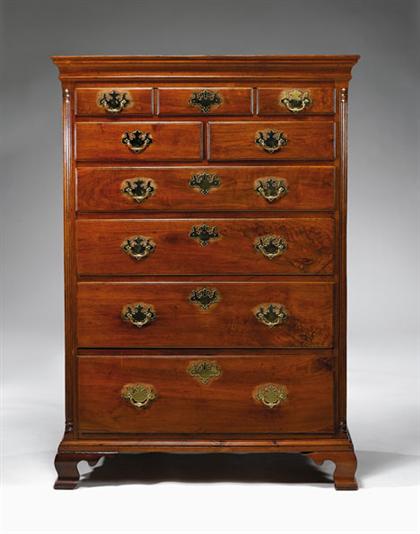 Chippendale walnut tall chest  49733