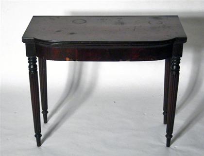 Late Federal mahogany card table 49743