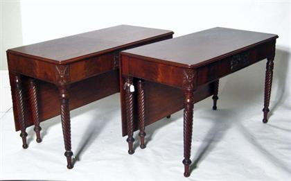 Classical two part mahogany dining 49744