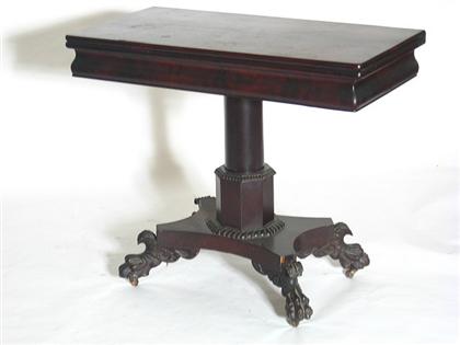 Classical mahogany card table    philadelphia,