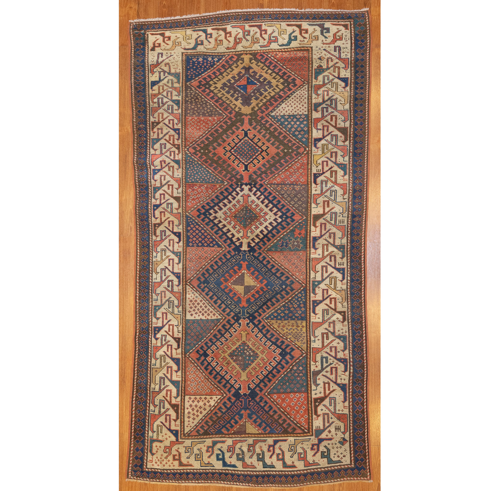 ANTIQUE KUBA RUG CAUCASUS 3 7 2de8e5