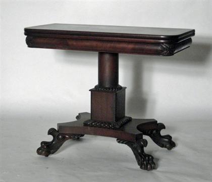 Classical mahogany card table 