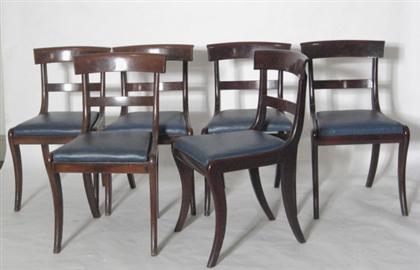 SIx Classical mahogany side chairs 49750