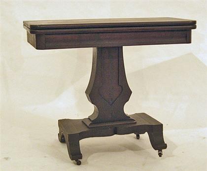 Late Classical mahogany card table 49754