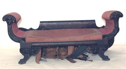 Classical mahogany carved sofa    philadelphia,