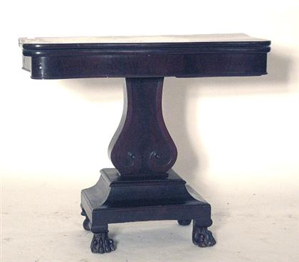 Late Classical mahogany card table