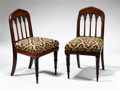 Pair of Classical mahogany side 49757