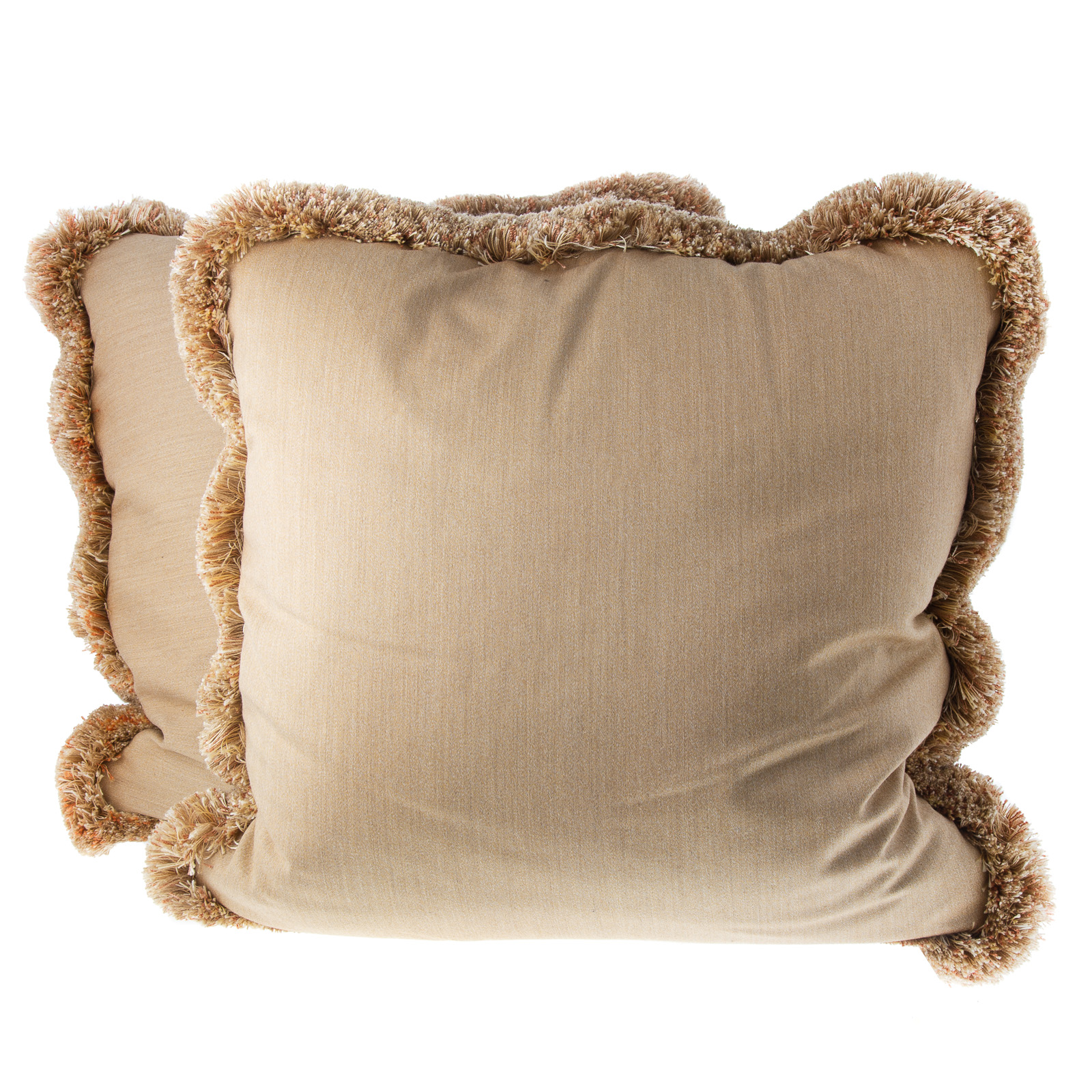 A PAIR OF DESIGNER THROW PILLOWS 2de979