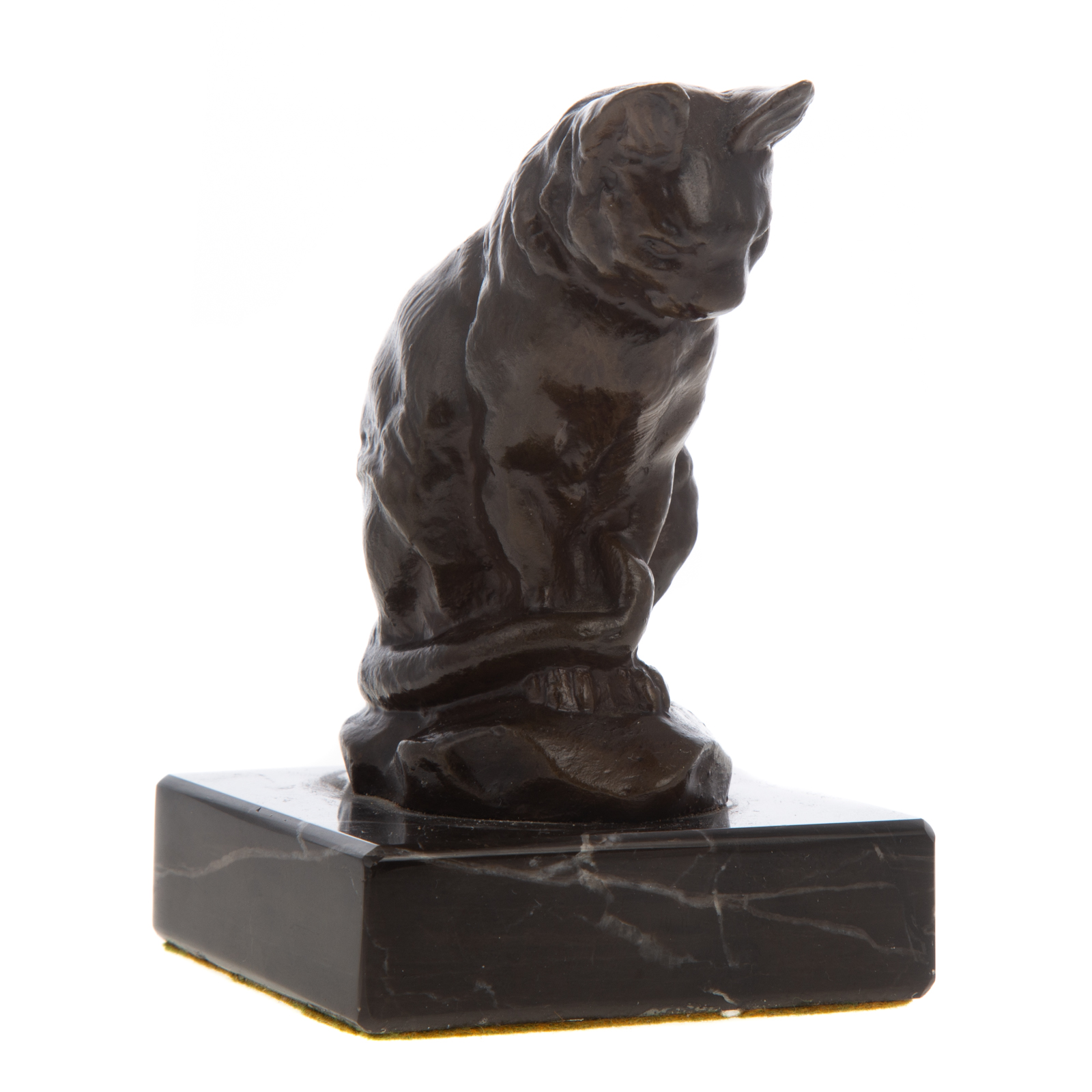 ANTOINE LOUIS BARYE SEATED CAT  2de973