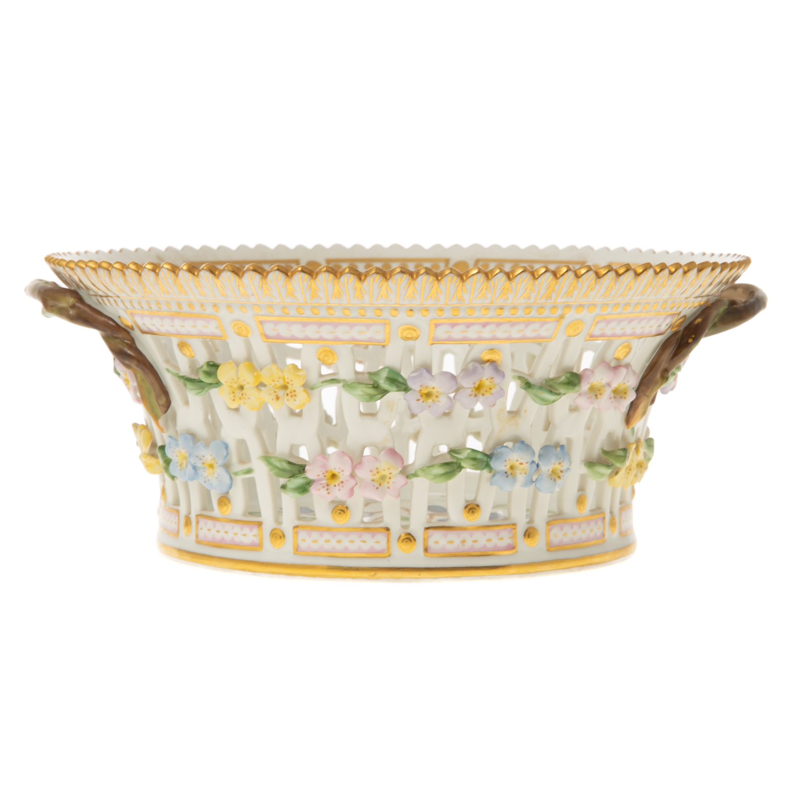 ROYAL COPENHAGEN FLORA DANICA BASKET