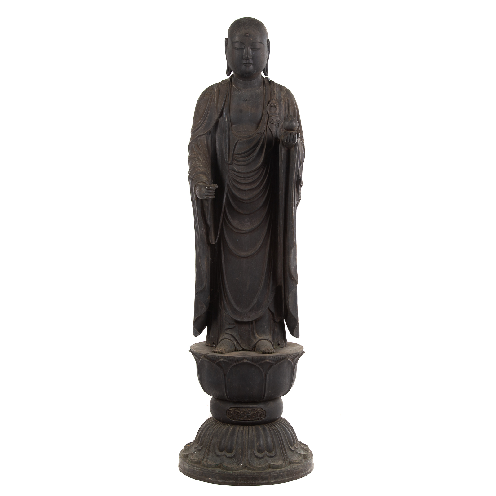 LARGE CHINESE COPPER ALLOY DAOIST