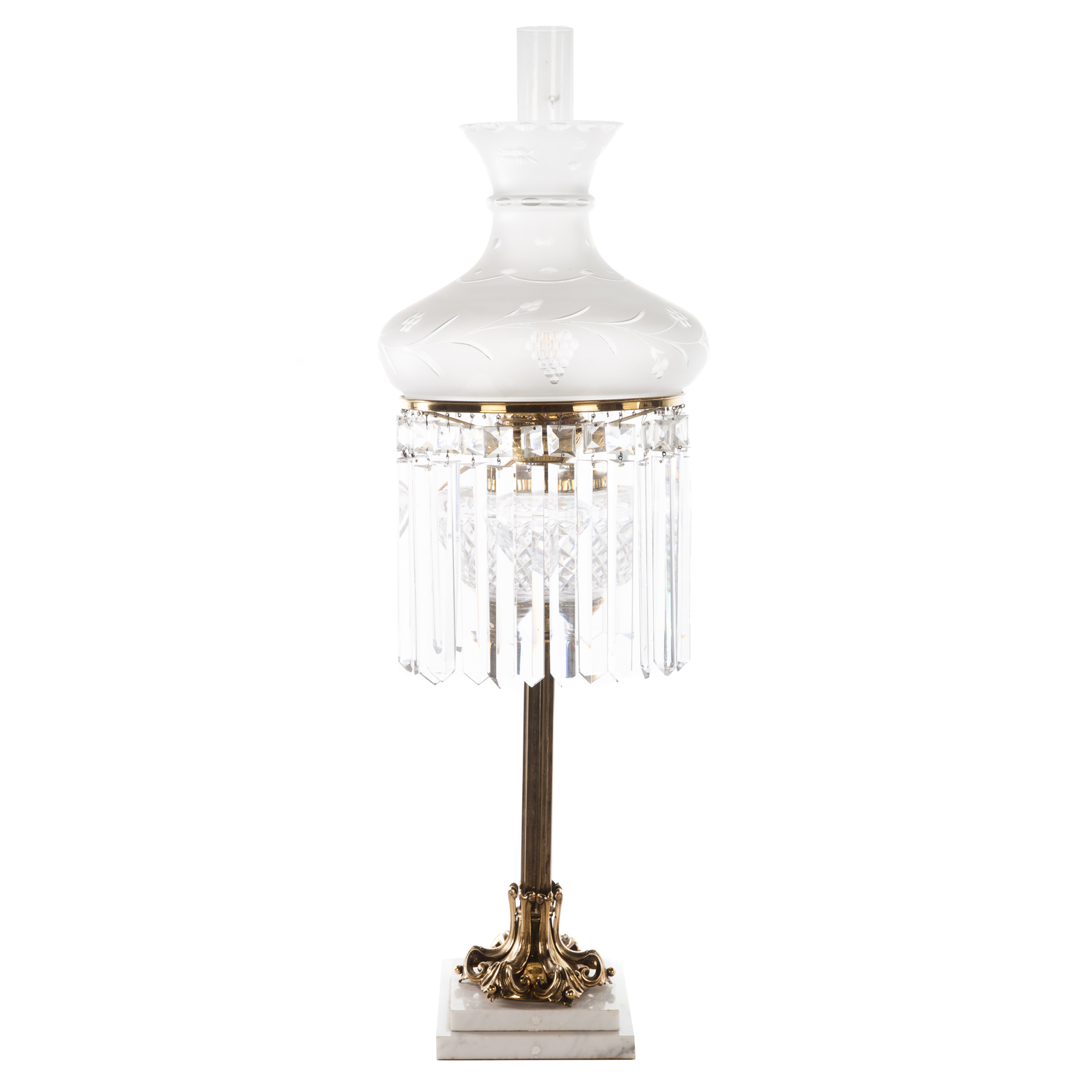 AMERICAN BRASS & GLASS FLUID LAMP