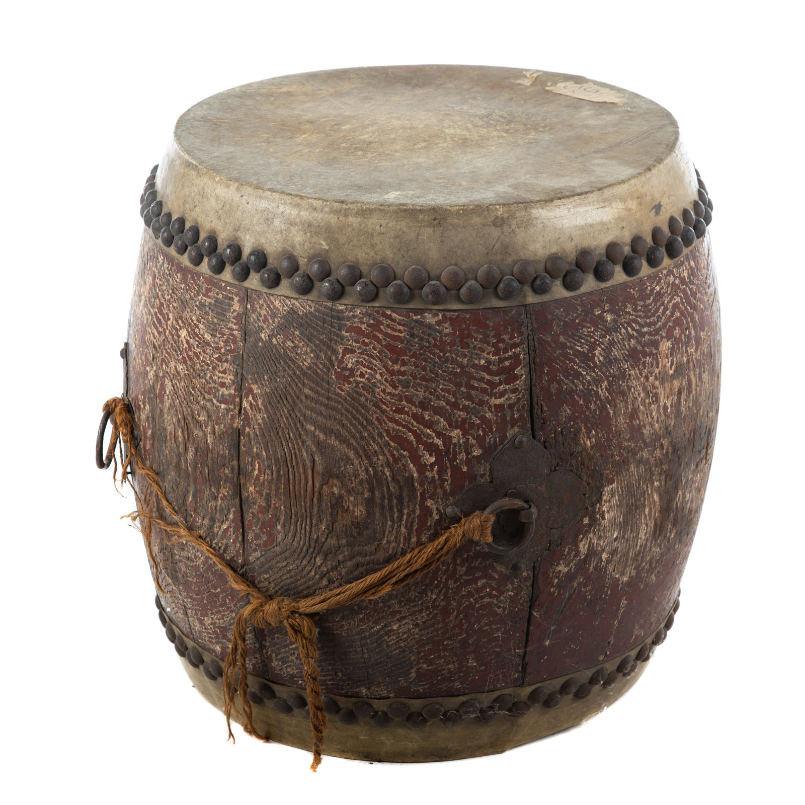 JAPANESE BUDDHIST TEMPLE DRUM Early