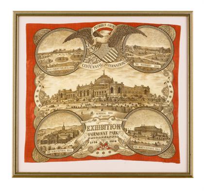 Printed cotton Centennial hankerchief