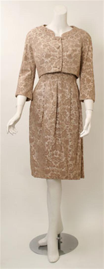 Hattie Carnegie brocade dress and 49777