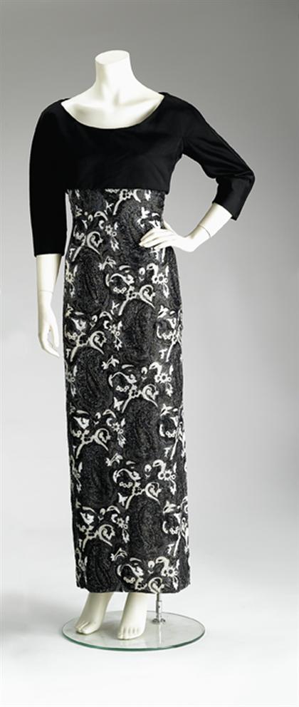 Guy LaRoche black and white beaded 4978e