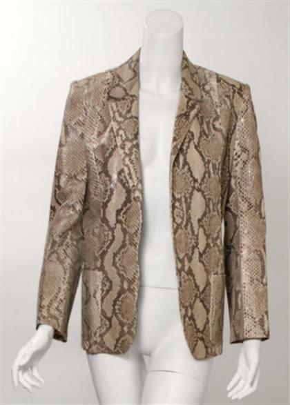 Steven Shatz python jacket    1970s-80s