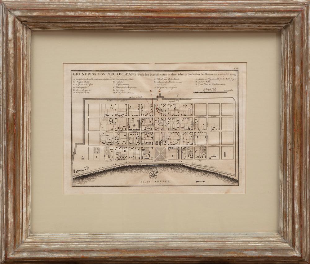 ANTIQUE MAP OF NEW ORLEANSAntique