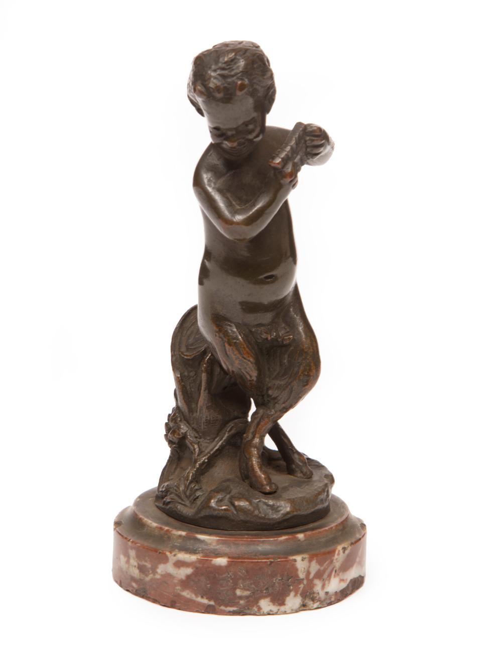 PATINATED BRONZE FIGURE OF A FAUN 2decc8