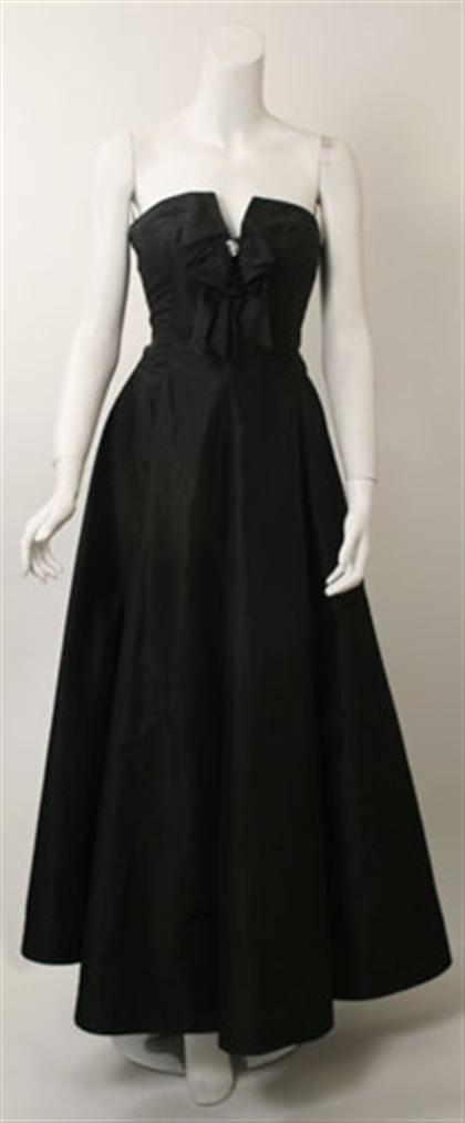 Oscar de la Renta black strapless 497c7