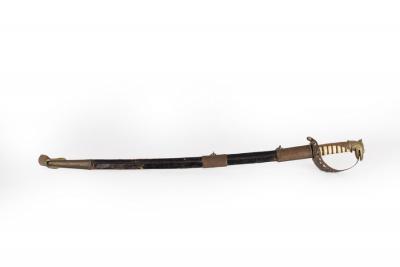 An Officers sword with pierced hilt