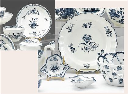 Group of  Worcester porcelain tablewares