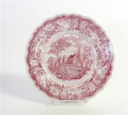 Mulberry transfer plate    19th century