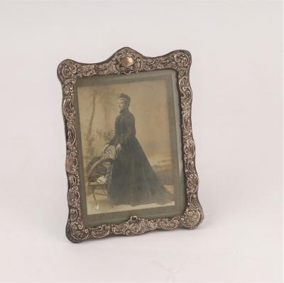 A Victorian silver photograph frame,