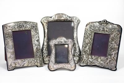 A silver photograph frame, M&LS,