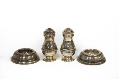 A pair of Victorian silver trencher