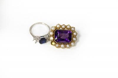 A sapphire ring formerly a three stone 2dc8c3