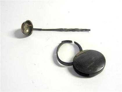 Silver and horn handled  toddy