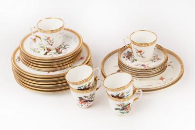 A Royal Worcester ornithological tea