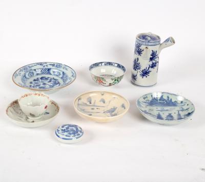 A Chinese famille verte tea bowl,