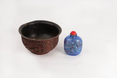 A Chinese cinnabar lacquer bowl,