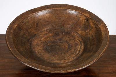 A 19th Century sycamore dairy bowl,