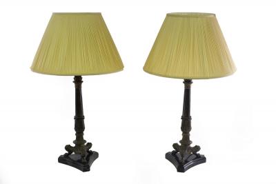 A pair of French Empire style bedside 2dc999