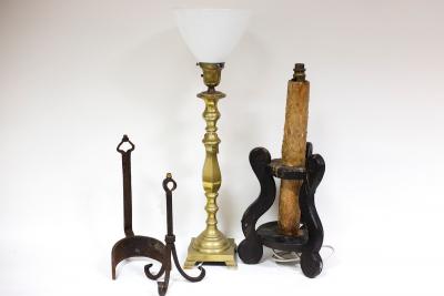 An unusual Spanish candlestick, converted