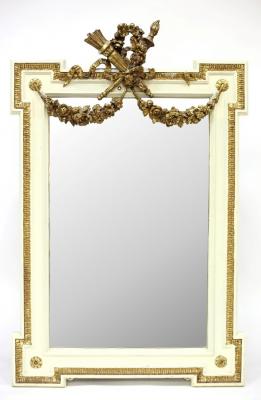 A Regency parcel gilt mirror with