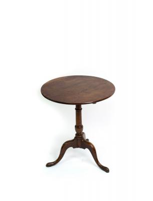 A George III oak tripod table with