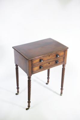 A Regency mahogany work table,