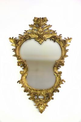 A Florentine gilt framed wall mirror